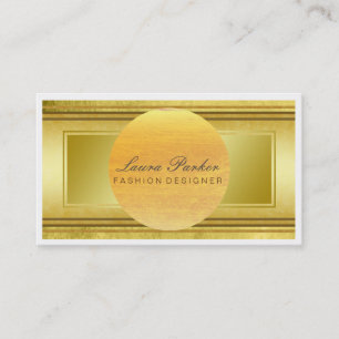 Goldene Imitate Berufliche Elegante Moderne Kunst Visitenkarte