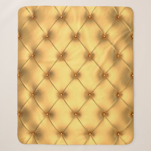 Goldene Innendekoration des Glamours Sherpadecke
