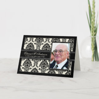 Goldene Jahre Damast-Geburtstag KARTE laden ein