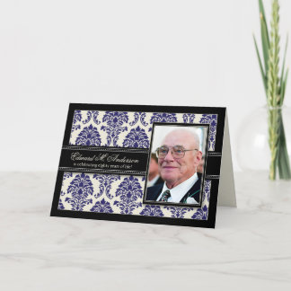 Goldene Jahre Damast-Geburtstag KARTE laden ein