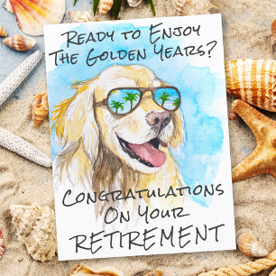 Goldene Jahre Süße Lustige Rentner-Gratulationen Postkarte