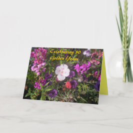 Goldene Jubiläumskarte Karte