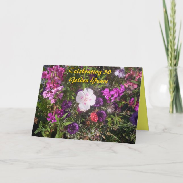 Goldene Jubiläumskarte Karte (Vorderseite)