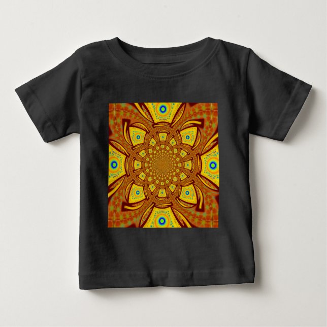 Goldene Kaleidoskop Kunst, Dichtung Baby T-shirt (Vorderseite)