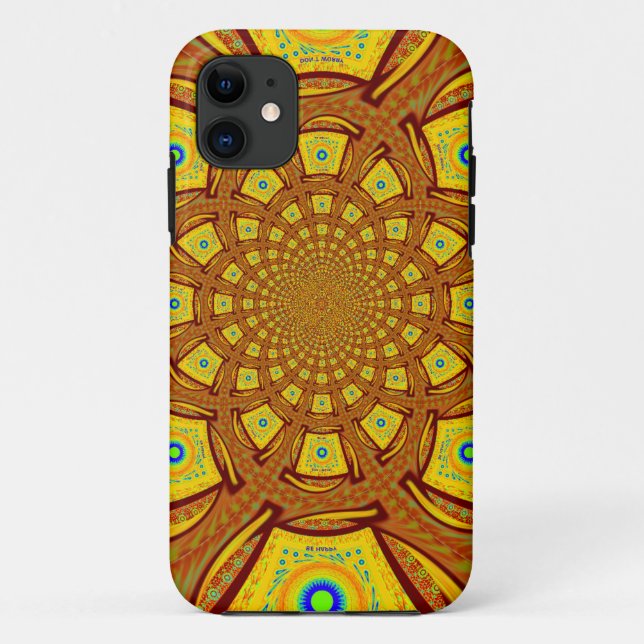 Goldene Kaleidoskop Kunst, Dichtung Case-Mate iPhone Hülle (Rückseite)