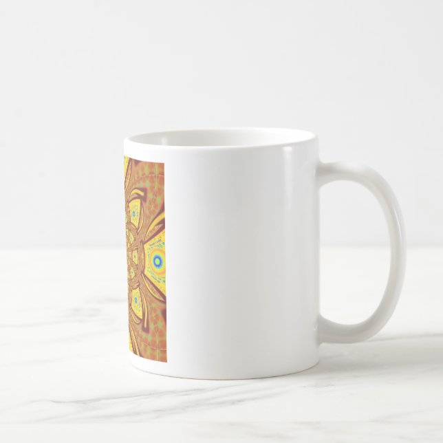 Goldene Kaleidoskop Kunst, Dichtung Kaffeetasse (Rechts)