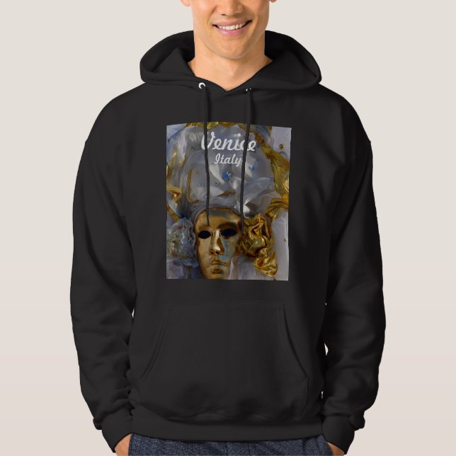 Goldene Karnevals-Maske - Venedig, Italien Hoodie (Vorderseite)
