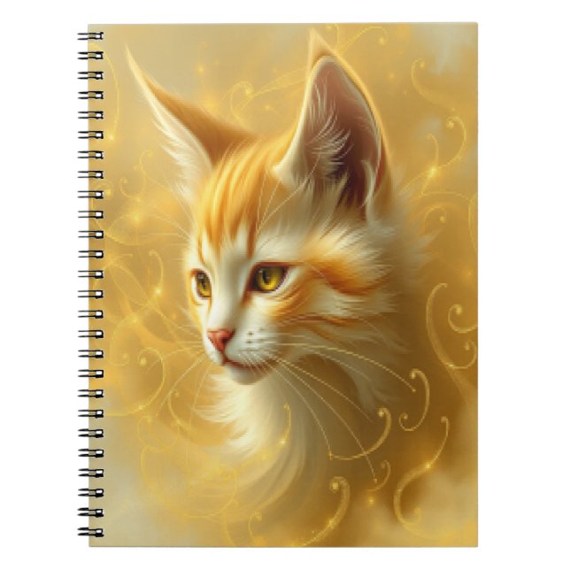 Goldene Katze Notizblock (Vorderseite)