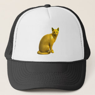 Goldene Katze Truckerkappe