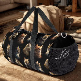 Goldene Katzen Duffle Bag