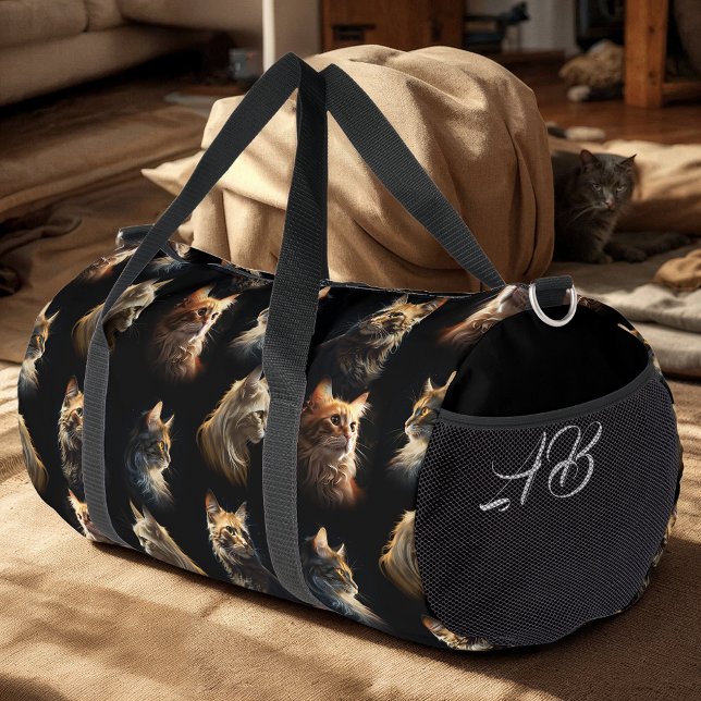 Goldene Katzen Duffle Bag (Von Creator hochgeladen)