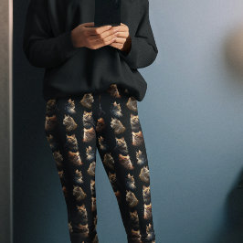 Goldene Katzen Leggings