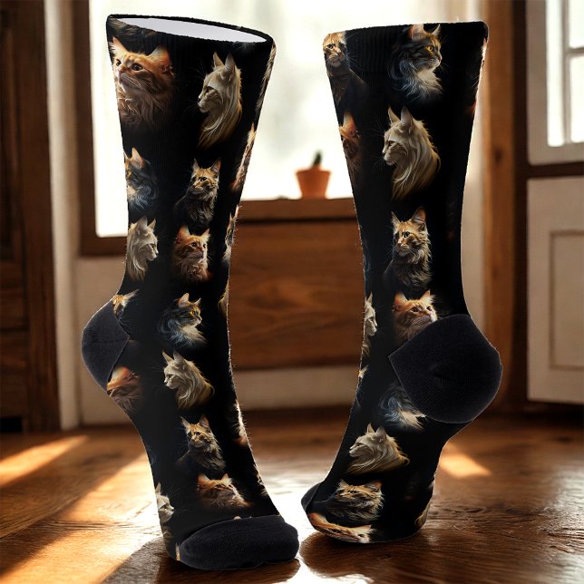 Goldene Katzen Socken (Von Creator hochgeladen)