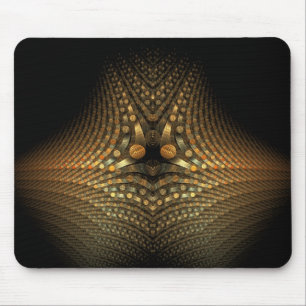 Goldene Kieselsteine auf dunkler Mousepad