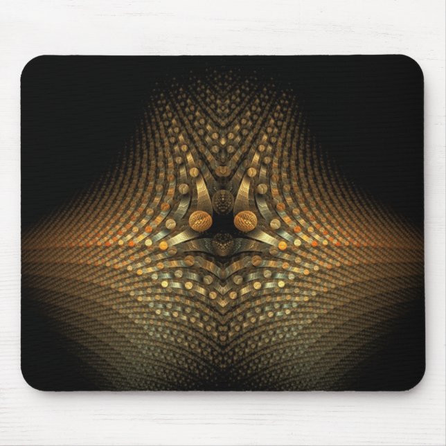 Goldene Kieselsteine auf dunkler Mousepad (Vorne)