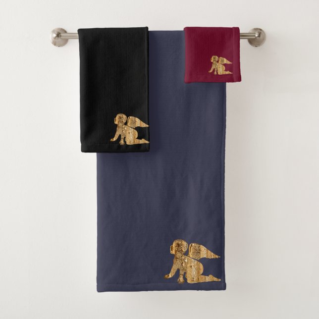 Goldene Kindergel (Mischung) Badhandtuch Set (Insitu)