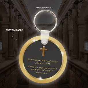 Goldene Kirchenjubiläums-Veranstaltungs-Souvenir-B Schlüsselanhänger