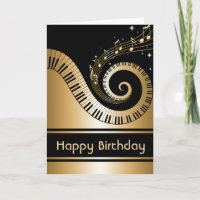 Goldene Klavier-Schlüssel und GoldMusiknoten