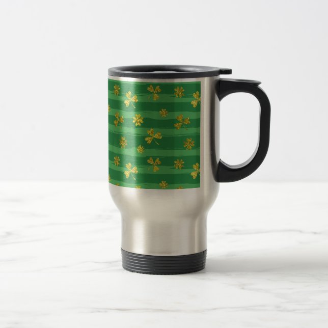 Goldene Kleeblätter Reisebecher (Rechts)