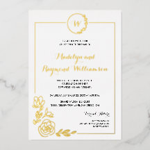 Goldene Kleider-Monogramm zum 50. Jahrestag der Ho