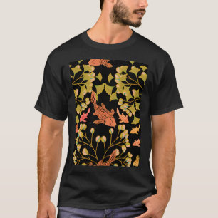 Goldene Koi & Gingko Träume T-Shirt