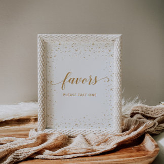 Goldene Konfetti-Jubiläumsdekoration - GAC192 Poster