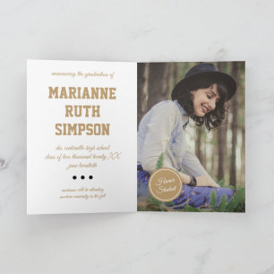 Goldene Kreise Foto-Abschlussfeier Einladung