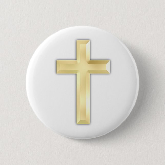 Goldene Kreuze Button (Vorderseite)