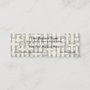 Goldene Kreuze Mini Visitenkarte