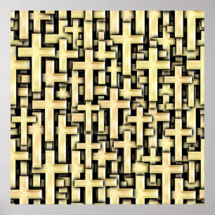 Goldene Kreuze Poster