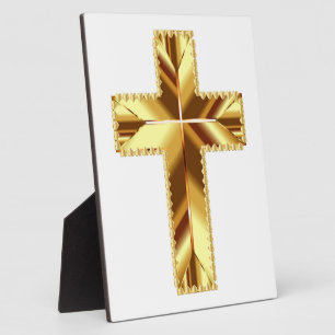 GOLDENE KREUZRELIQUIE FOTOPLATTE