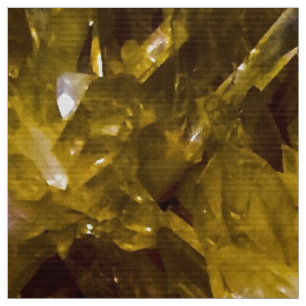 Goldene Kristalle Stoff
