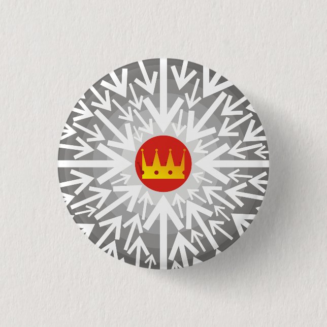 Goldene Krone Button (Vorderseite)