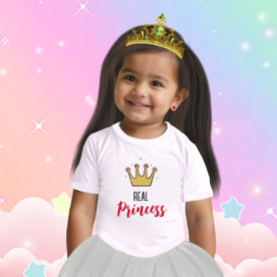 Goldene Krone für Prinzessin Baby T-shirt
