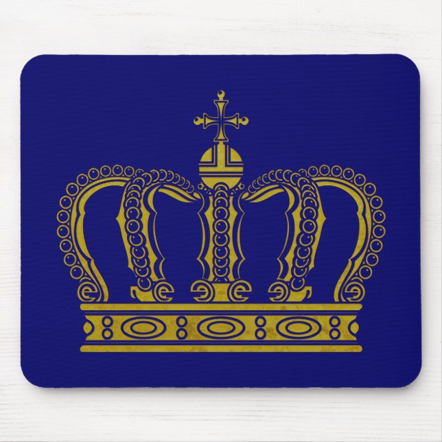 Goldene Krone + Ihre Ideen Mousepad (Vorne)