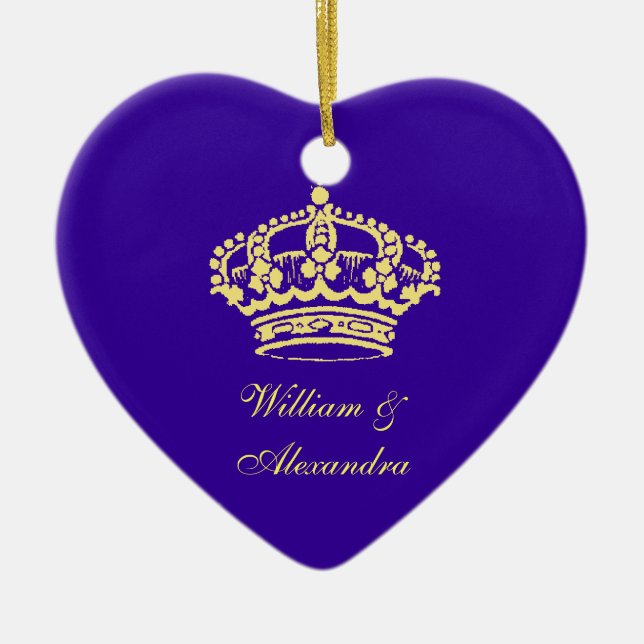 Goldene Krone Keramikornament (Vorne)