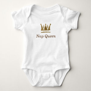 Goldene Krone, Nickerchen Queen Baby Jersey Bodysu Strampler