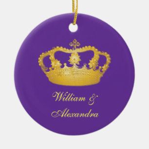 Goldene Kronenverzierung II Keramik Ornament