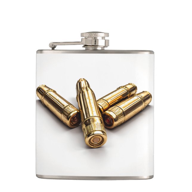 Goldene Kugeln auf meinem Pocket #1 Flachmann (Vorderseite)