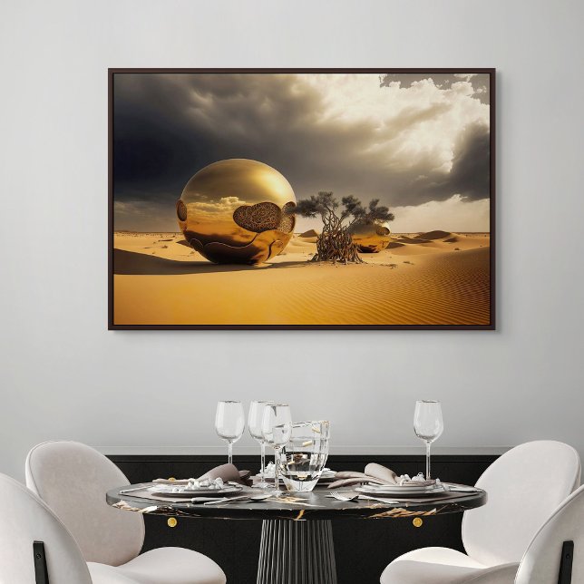 Goldene Kugeln im Wüstensturm Poster (Von Creator hochgeladen)