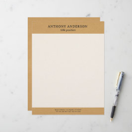 Goldene Kunstleder-Textur-Design Briefbogen
