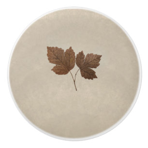 Goldene Kupfer-Herbstlaube Elegante schicke Dekora Keramikknauf