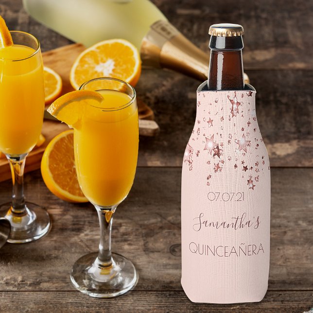 Goldene Kupfersterne aus Quinceanera-Rose Tropfen  Flaschenkühler (Von Creator hochgeladen)