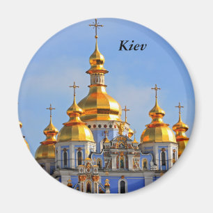 Goldene Kuppeln in der Kathedrale in Kiew, Kiew Magnet