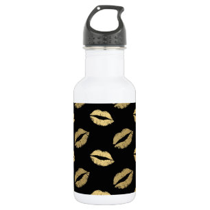 Goldene Küsse Edelstahlflasche