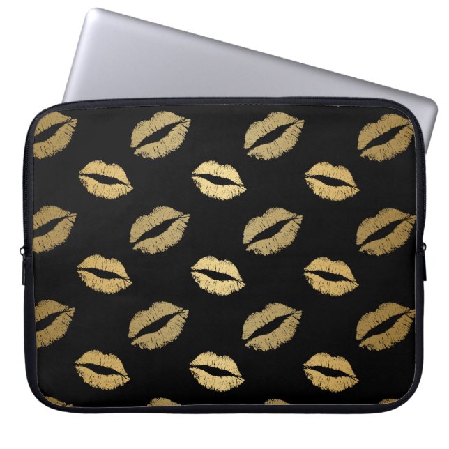 Goldene Küsse Laptopschutzhülle (Vorderseite)