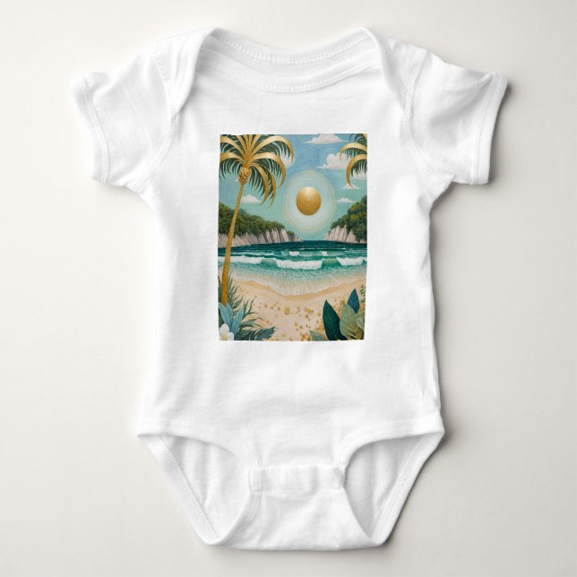 Goldene Küste Baby Strampler (Vorderseite)