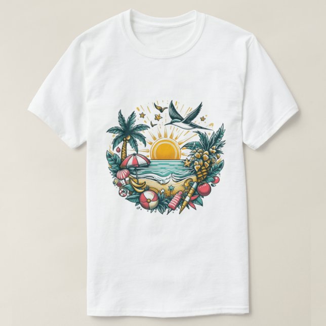 Goldene Küste T-Shirt (Design vorne)