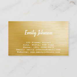Goldene Leaf Style Solutions Business Card Visitenkarte