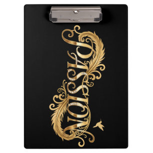Goldene Leidenschaft – Luxus-Typografie Inspiriere Klemmbrett